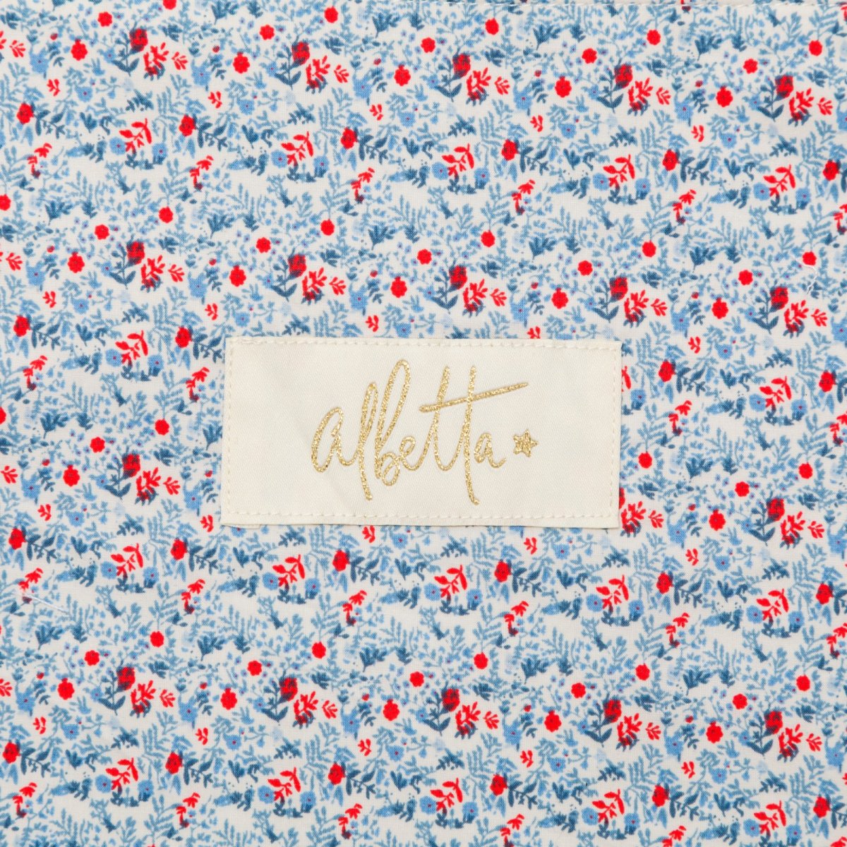 画像2: ディッツィーブルーフローラル・トートバッグ (2)