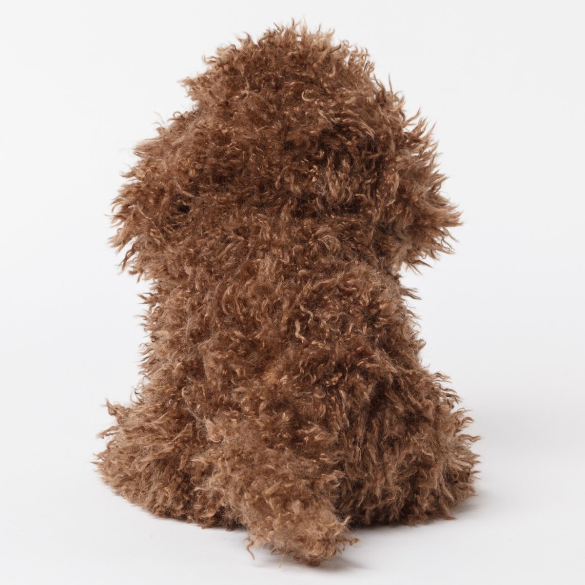 画像4: チョコプードルママ・ファーぬいぐるみ (4)