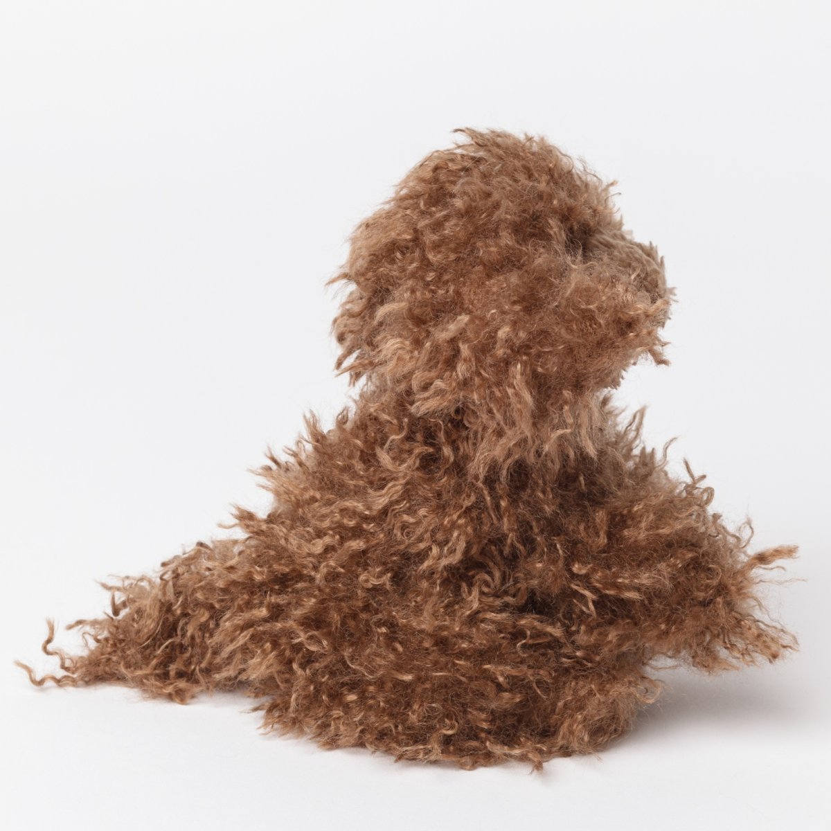 画像3: チョコプードルベビー・ファーぬいぐるみ (3)