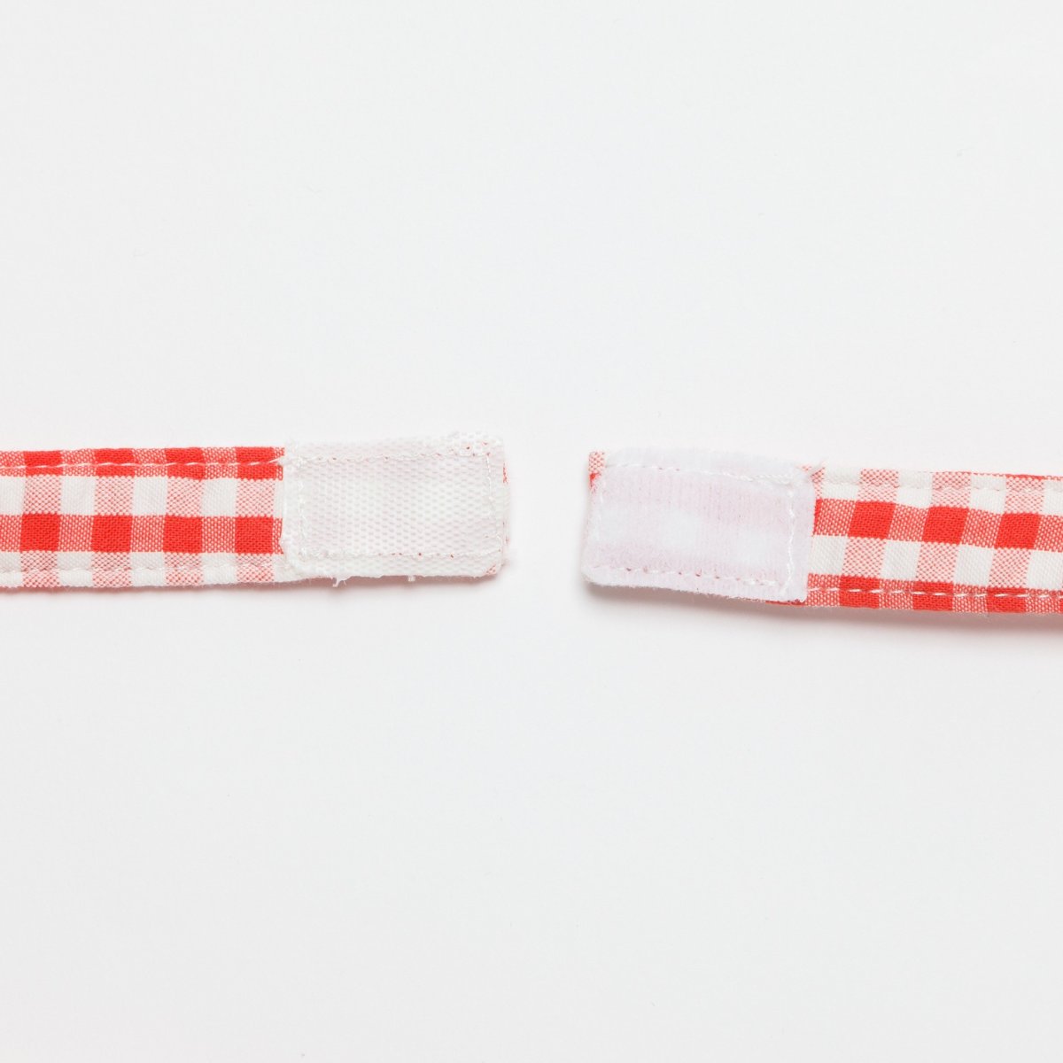 画像7: ストロベリー刺繍・レッドギンガム・クロスバッグ (7)