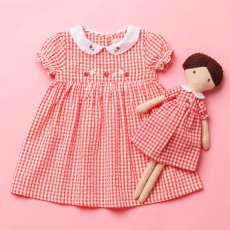 画像2: 【ドール用】ストロベリー刺繍・ドールドレス (2)