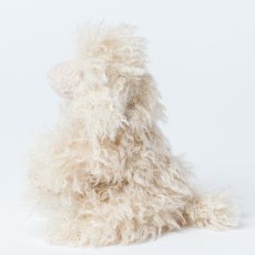 画像6: ベージュプードルベビー・ファーぬいぐるみ (6)