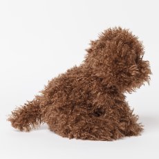 画像3: チョコプードルママ・ファーぬいぐるみ (3)