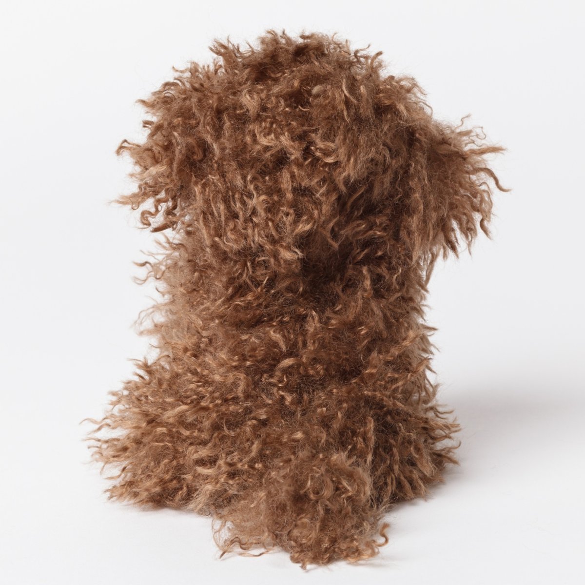 画像7: チョコプードルベビー・ファーぬいぐるみ (7)