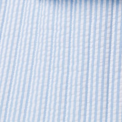 画像1: ブルーストライプ・フリルキルト・バッグ