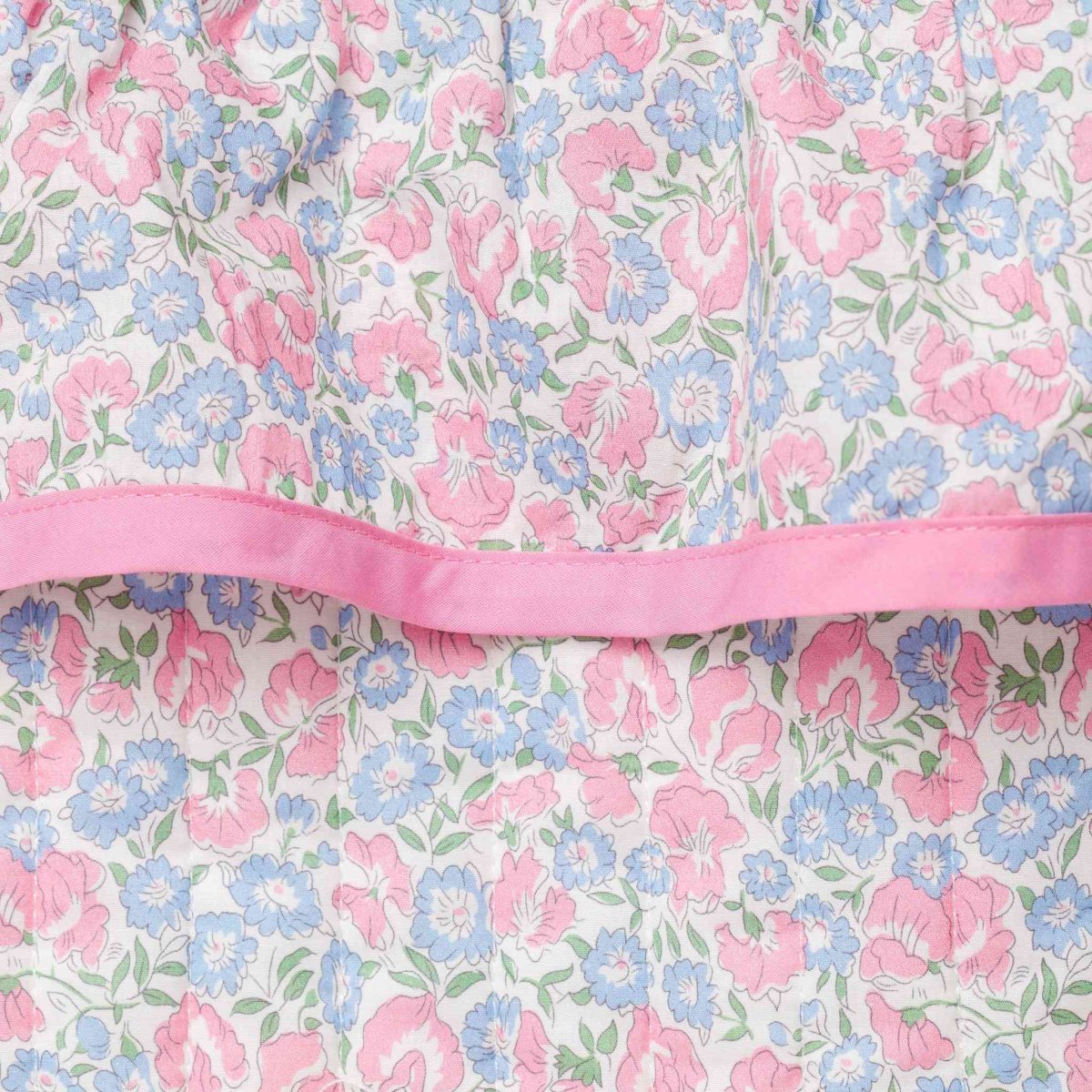 画像6: ブルーベルフローラル・フリルキルト・バッグ (6)