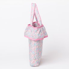 画像2: ブルーベルフローラル・フリルキルト・バッグ (2)