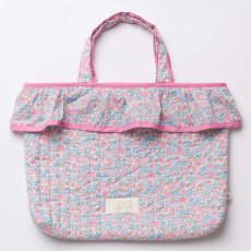 画像1: ブルーベルフローラル・フリルキルト・バッグ (1)