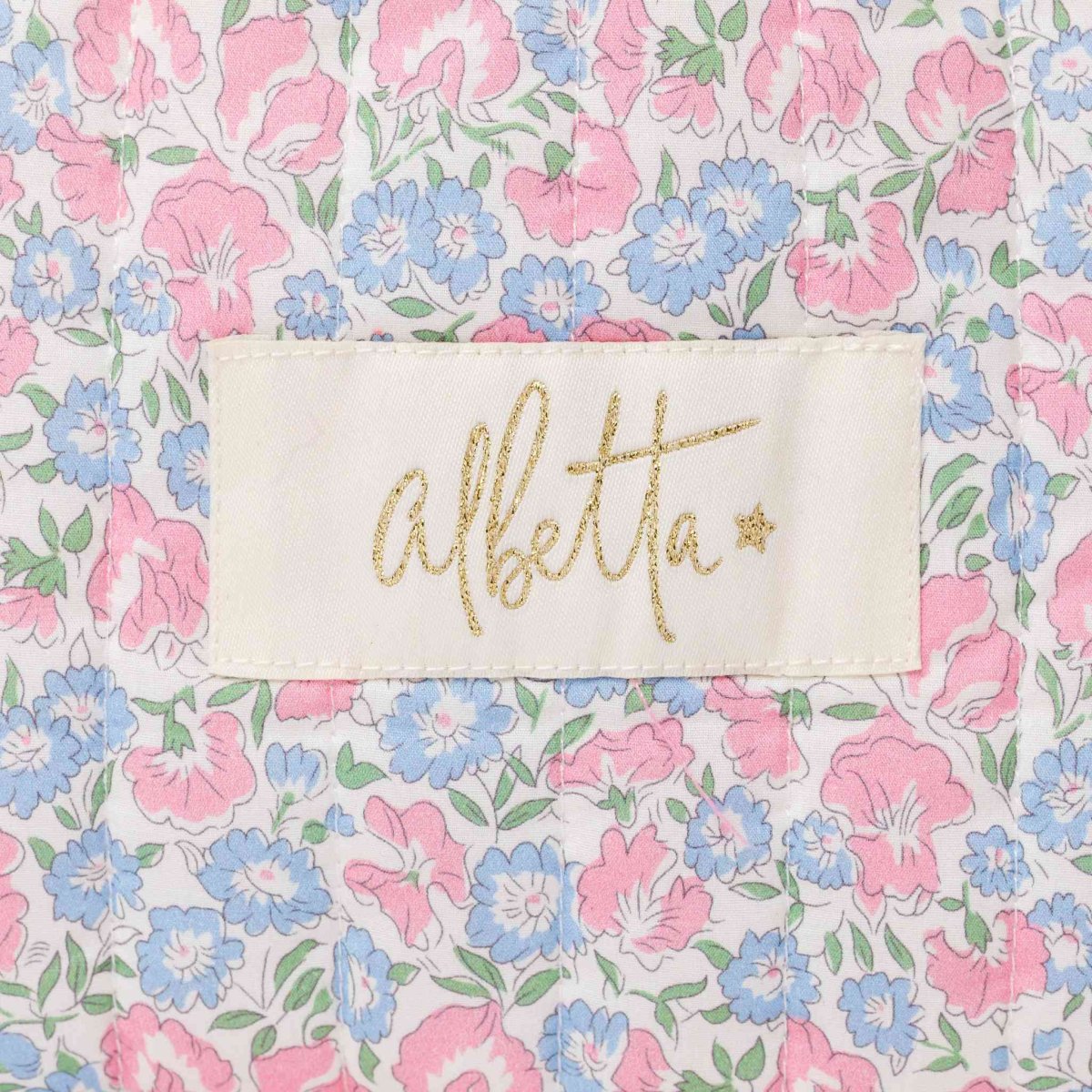 画像5: ブルーベルフローラル・フリルキルト・バッグ (5)