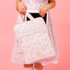 画像1: ワイルドフラワープリント・ノートパソコン・バッグ (1)