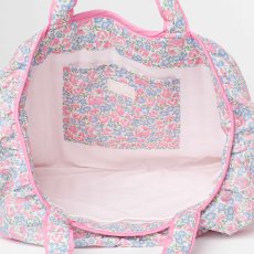 画像4: ブルーベルフローラル・フリルキルト・バッグ (4)