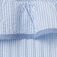 画像5: ブルーストライプ・フリルキルト・バッグ (5)