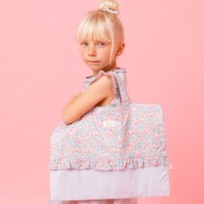 画像1: ブルーベルフローラル・ブック・バッグ (1)