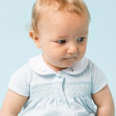 画像3: ハンドスモッキング・アムール・ブルージャージー(男の子用)_80cm (3)