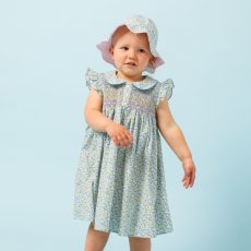 画像2: ノラフローラルプリント・ハンドスモッキング・ワンピース_1〜2歳(85-92cm) (2)