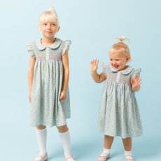 画像10: ノラフローラルプリント・ハンドスモッキング・ワンピース_1〜2歳(85-92cm) (10)