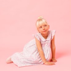 画像6: ワイルドフラワープリント・ハンドスモッキング・ワンピース_6〜12ヶ月(80-85cm) (6)