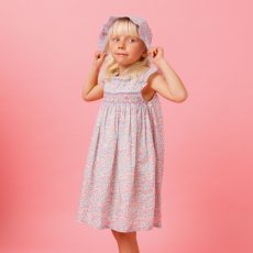 画像3: リバーシブル・チェリー刺繍・ブルーストライプ・ハット_Sサイズ (3)