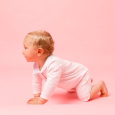 画像5: ハンドスモッキング・アムール・ピンクジャージー（女の子用）_70cm (5)