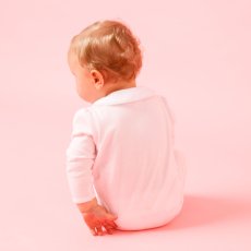 画像6: ハンドスモッキング・アムール・ピンクジャージー（女の子用）_70cm (6)