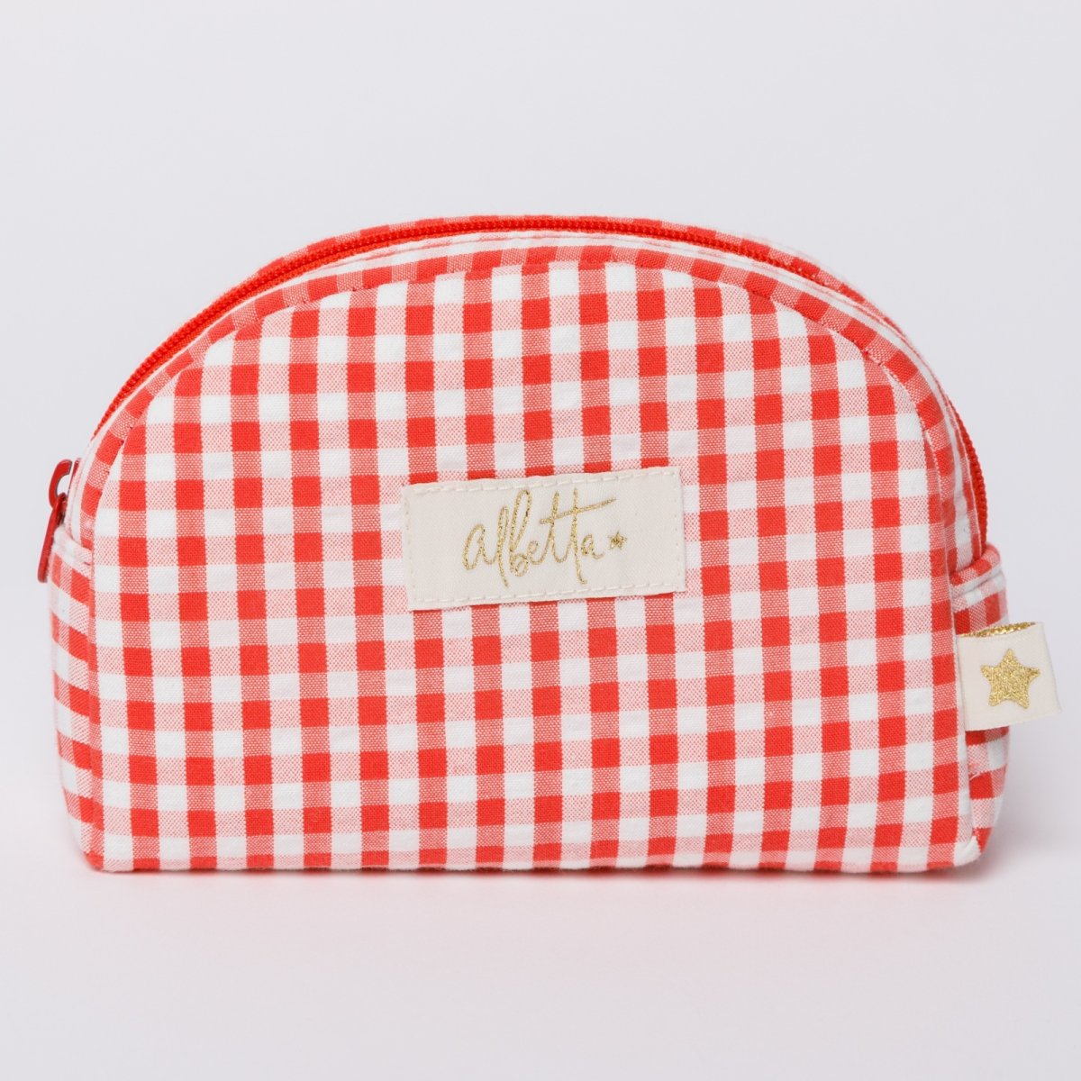 画像1: レッドギンガム・ポーチ (1)