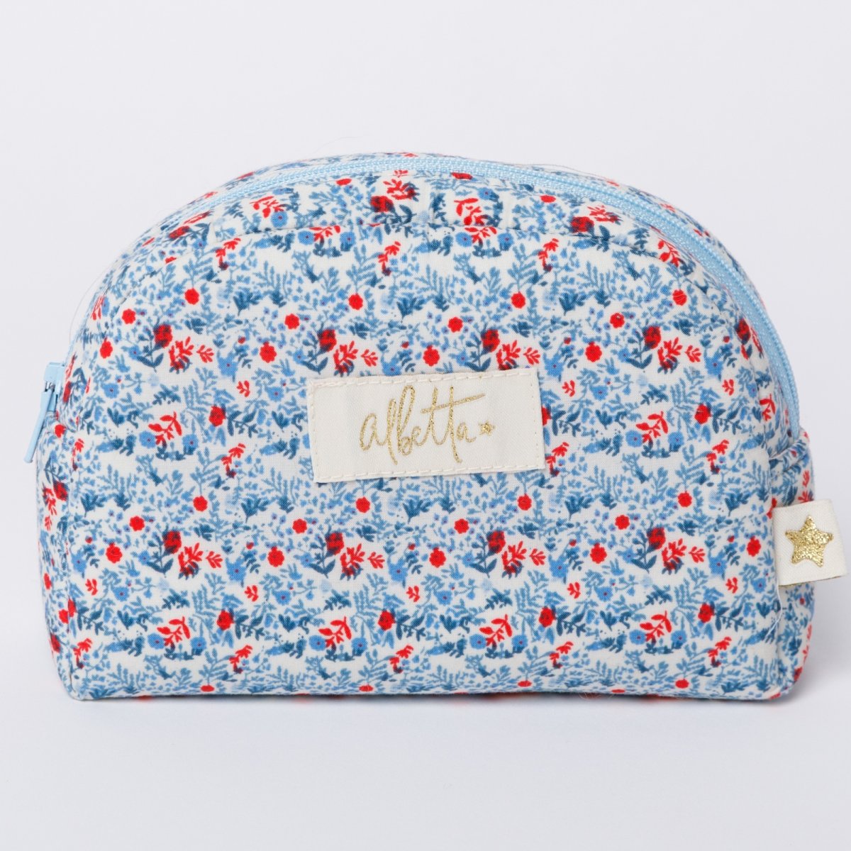 画像1: ディッツィー・ブルーフローラル・ポーチ (1)