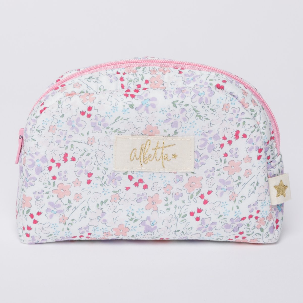 画像1: ワイルドフラワープリント・ポーチ (1)