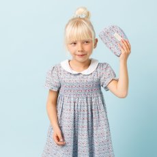 画像1: ディッツィー・ブルーフローラル・ポーチ (1)