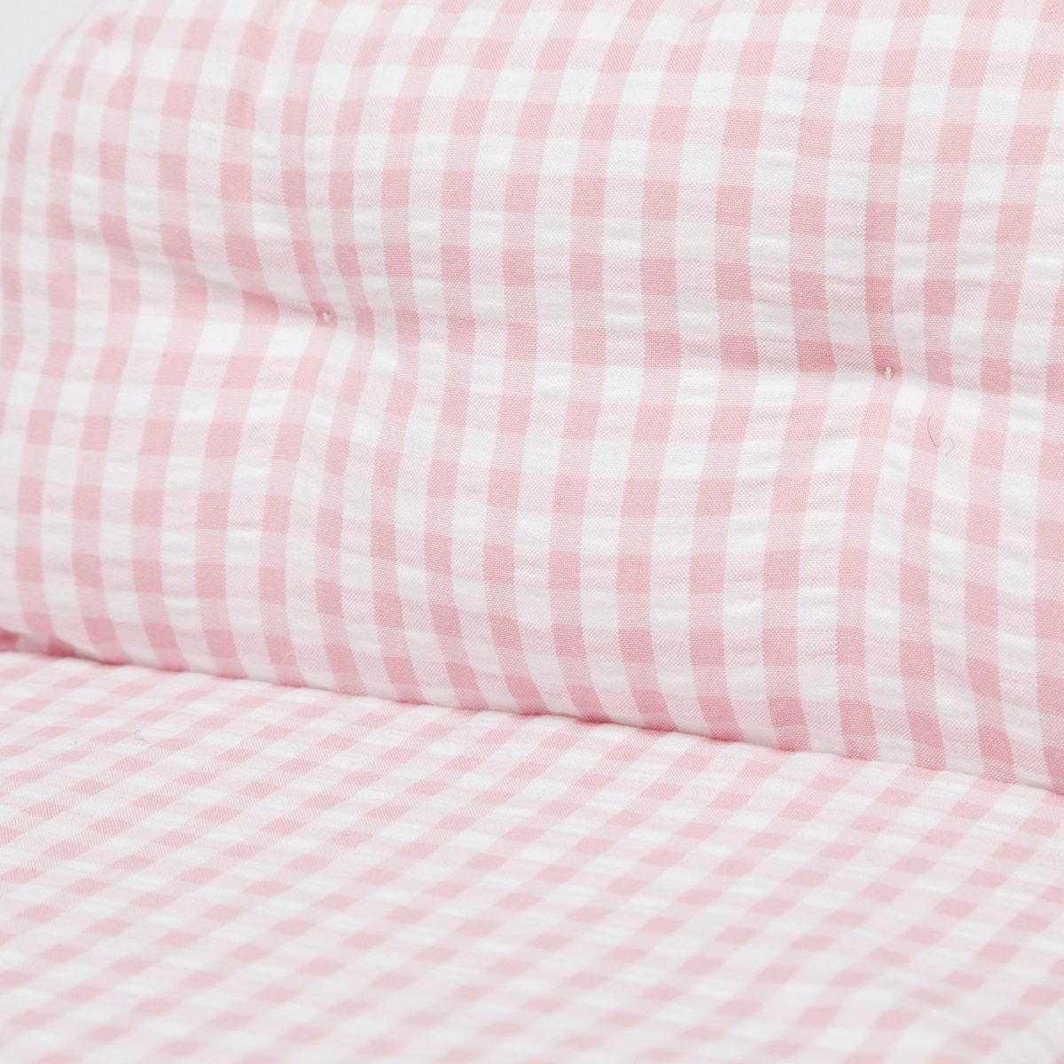 画像5: ピンクチェック編み・ドールベッド (5)