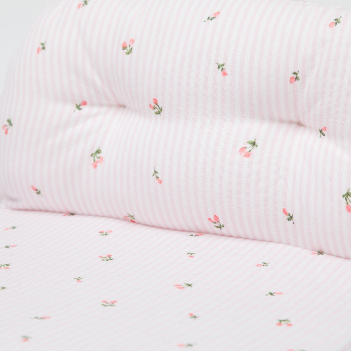 画像5: ピンクストライプ編み・ドール・ベッド (5)