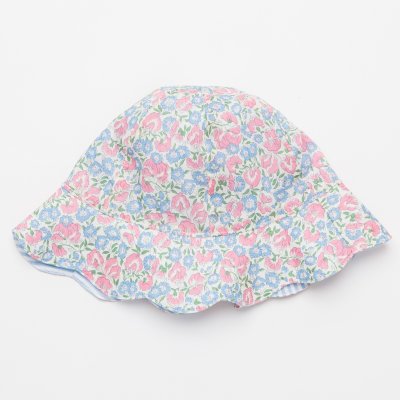 画像2: リバーシブル・チェリー刺繍・ブルーストライプ・ハット_Mサイズ