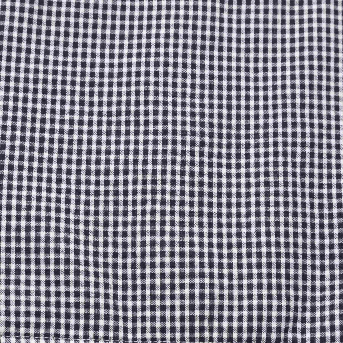 画像8: ネイビーギンガム・ハンドモック・バッグ (8)