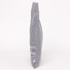 画像6: ネイビーギンガム・ハンドモック・バッグ (6)