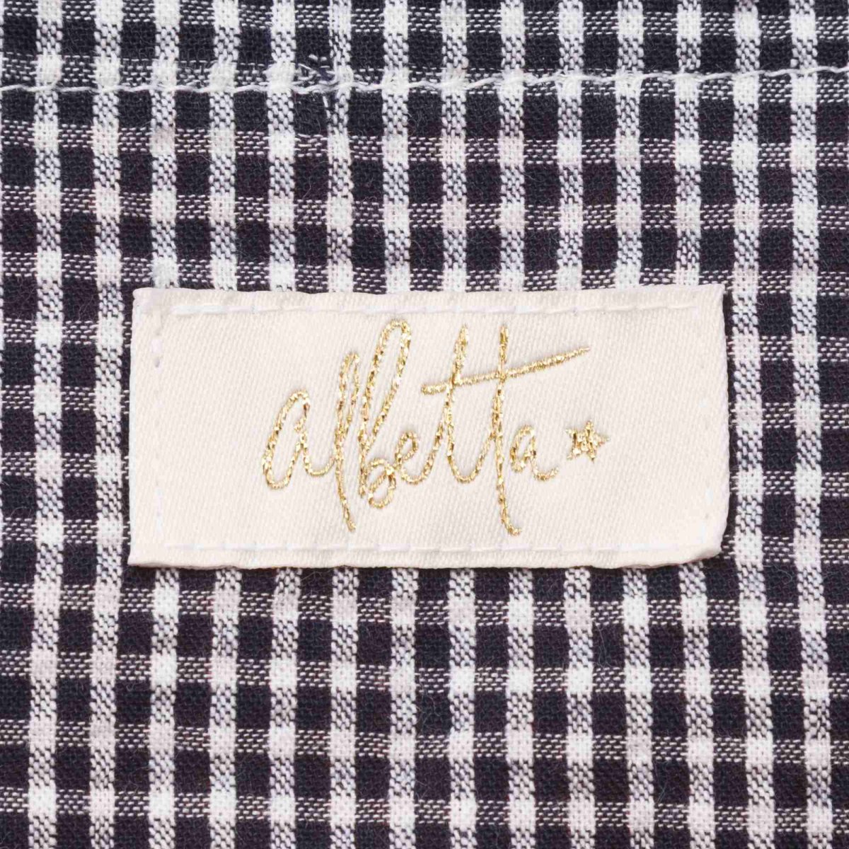 画像9: ネイビーギンガム・ハンドモック・バッグ (9)