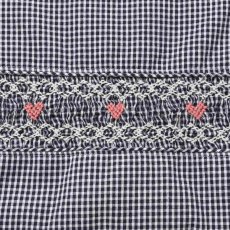 画像3: ネイビーギンガム・ハンドモック・バッグ (3)