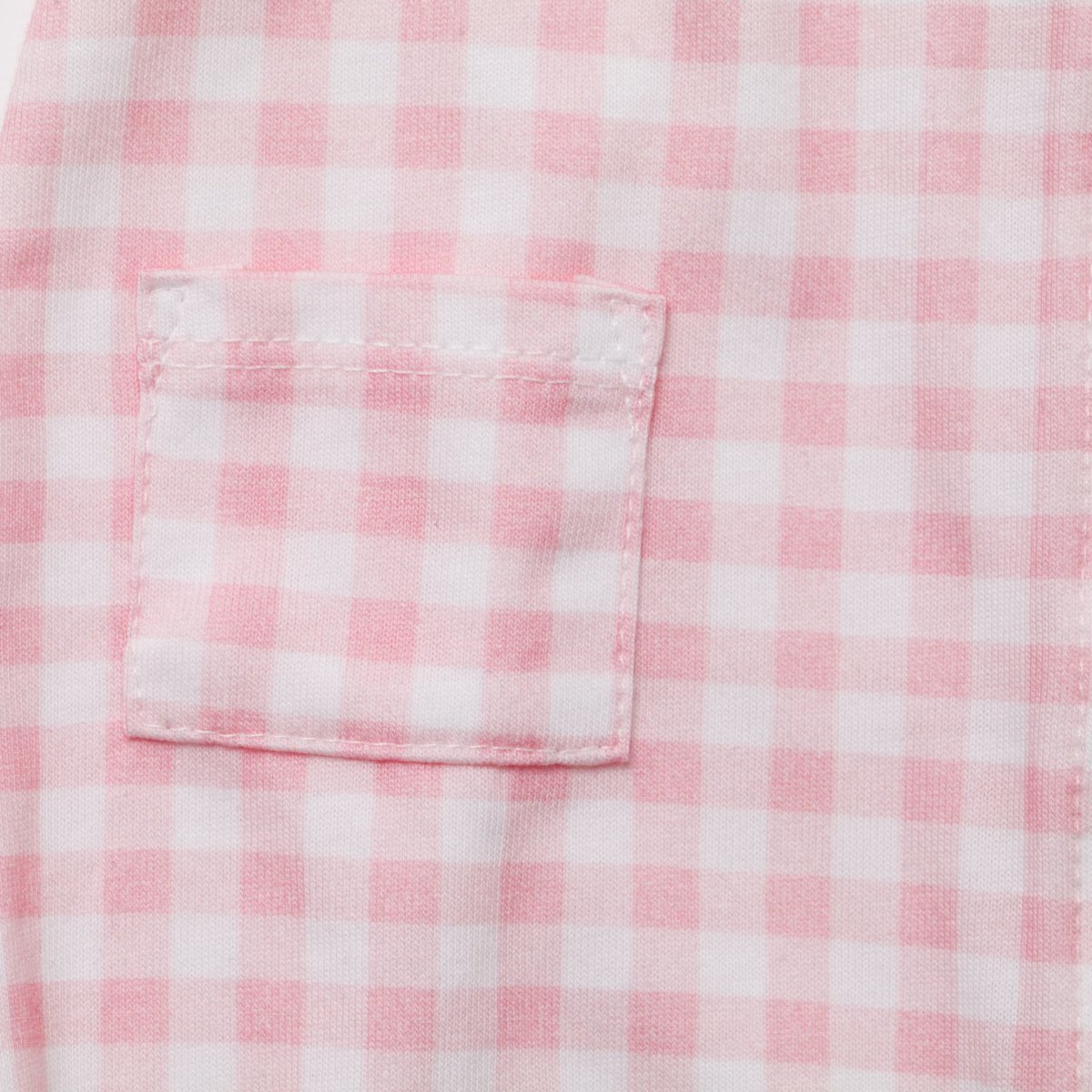 画像5: デイジー襟刺繍・ピンクギンガムロンパース_70cm (5)