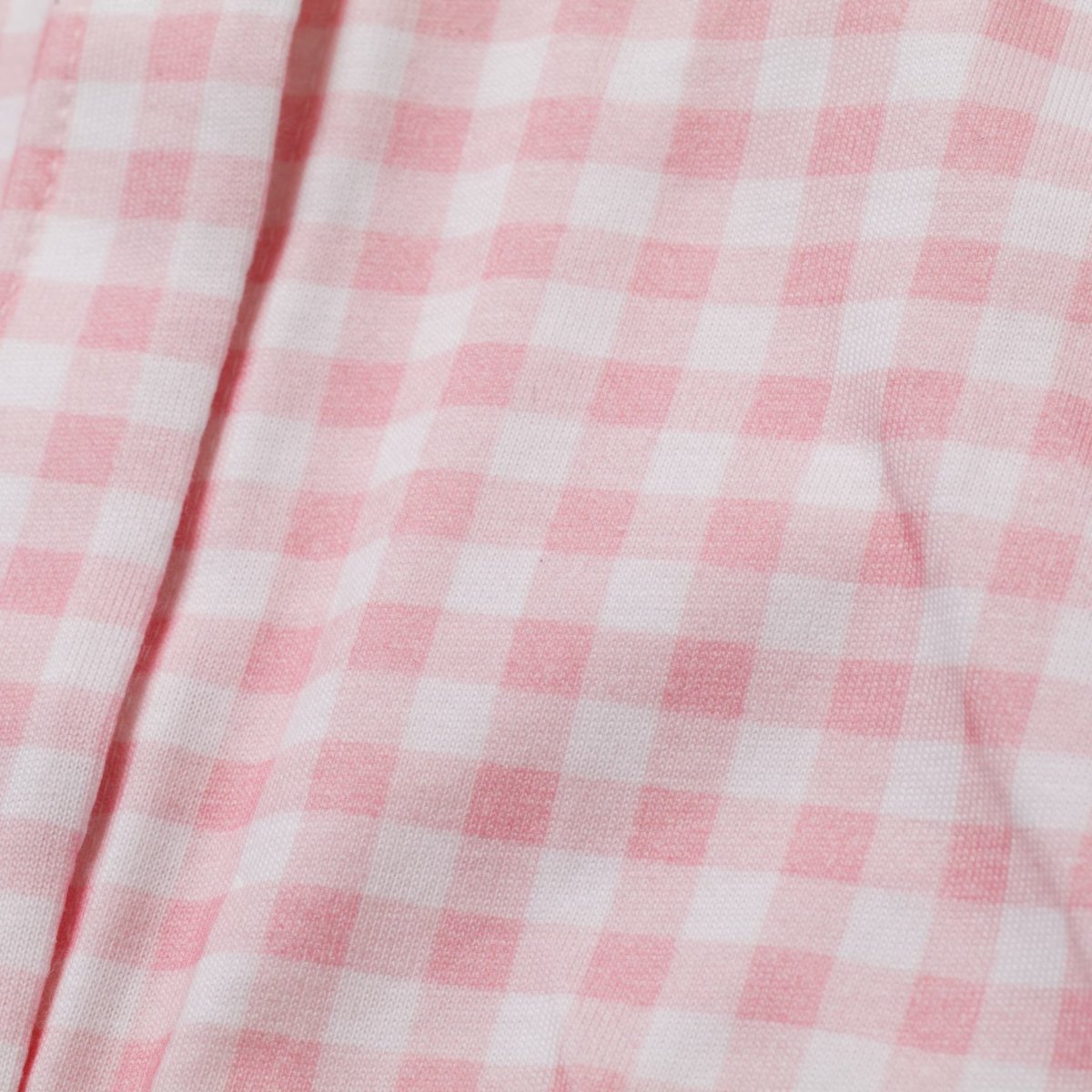 画像6: デイジー襟刺繍・ピンクギンガムロンパース_70cm (6)