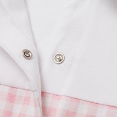 画像8: デイジー襟刺繍・ピンクギンガムロンパース_70cm (8)