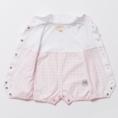 画像10: デイジー襟刺繍・ピンクギンガムロンパース_70cm (10)