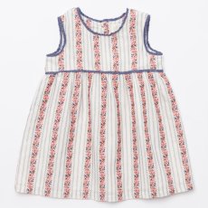画像1: レッドフローラル・ジャガードワンピース_1〜2歳(85-92cm) (1)