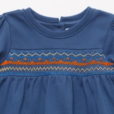 画像3: ネイビーフレンチテリー・ハンドスモックスウェット_3〜4歳(98-103cm) (3)