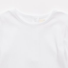 画像3: 袖口スモック刺繍・ホワイトジャージーTシャツ_2〜3歳(92-98cm) (3)