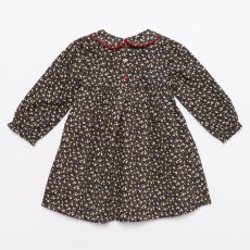 画像3: ディッツィー・ダークフローラル・ハンドスモッキングドレス_2〜3歳(92-98cm) (3)