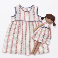 画像2: レッドフローラル・ジャガードワンピース_1〜2歳(85-92cm) (2)