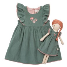 画像9: 【セット販売】アルベッタ・カーディガン（ブルー）&グリーン・コーデュロイドレス_6ヶ月〜6歳用 (9)