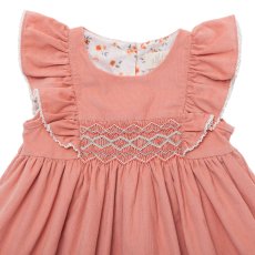 画像3: 【セット販売】アルベッタ・カーディガン（ブルー）&ピンクコーデュロイドレス_1〜6歳用 (3)