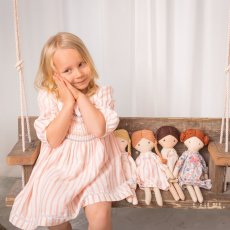 画像7: 【セット販売】アルベッタ・カーディガン（ブルー）&ピンクストライプスモッキングドレス_6ヶ月〜6歳用 (7)