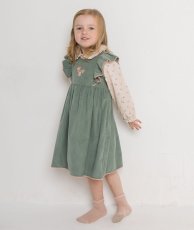画像11: 【セット販売】アルベッタ・カーディガン（ブルー）&グリーン・コーデュロイドレス_6ヶ月〜6歳用 (11)
