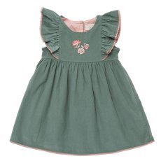 画像6: 【セット販売】アルベッタ・カーディガン（ブルー）&グリーン・コーデュロイドレス_6ヶ月〜6歳用 (6)